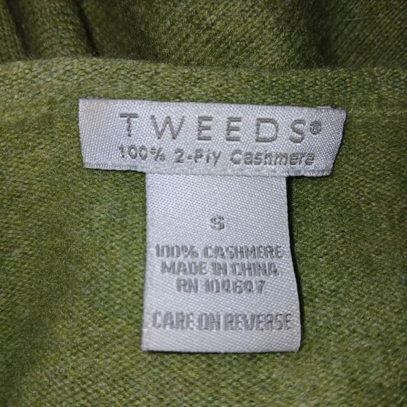 TWEEDS - 2 PLY 100% CASHMERE PULLOVER SWEATER SIZE S - Picture 4 of 5